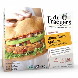 [140300001] Black Bean Quinoa Veggie Burgers